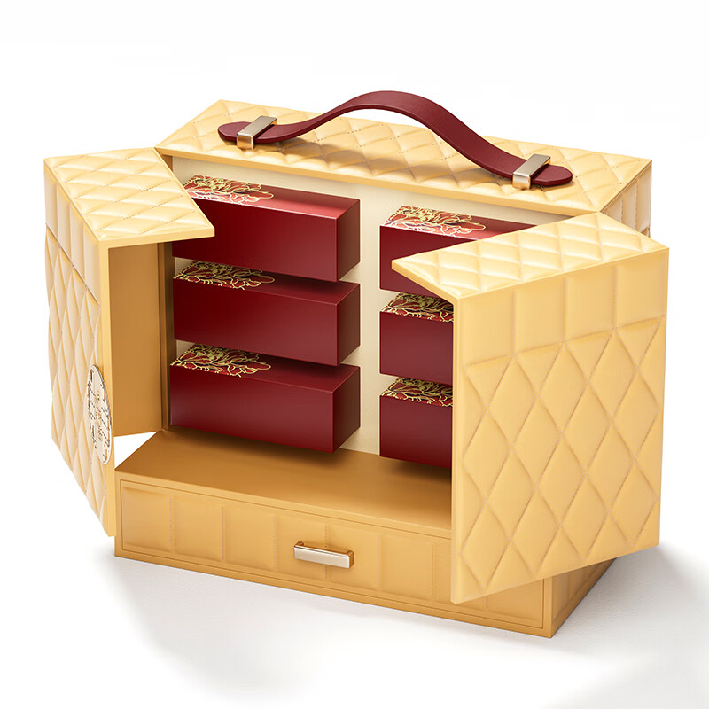 般晓(banxiao)创意双开门式中秋月饼礼盒空盒定制包装盒设计印刷logo