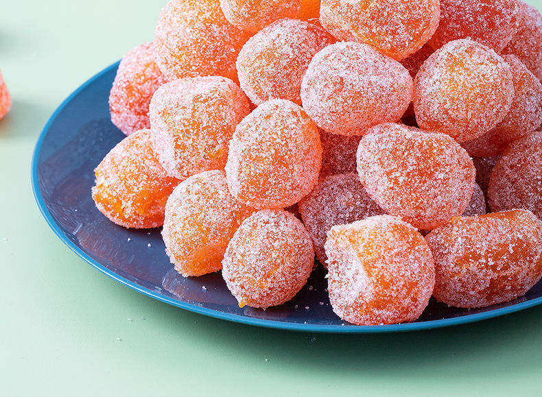 冰糖金桔干500g罐天山雪金桔干罐装新疆儿童果脯零食泡水金桔糖新春