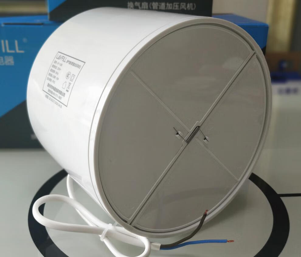 管道加压风机换气新风抽风机pvc160管6寸排风扇排气扇150mm6寸开洞