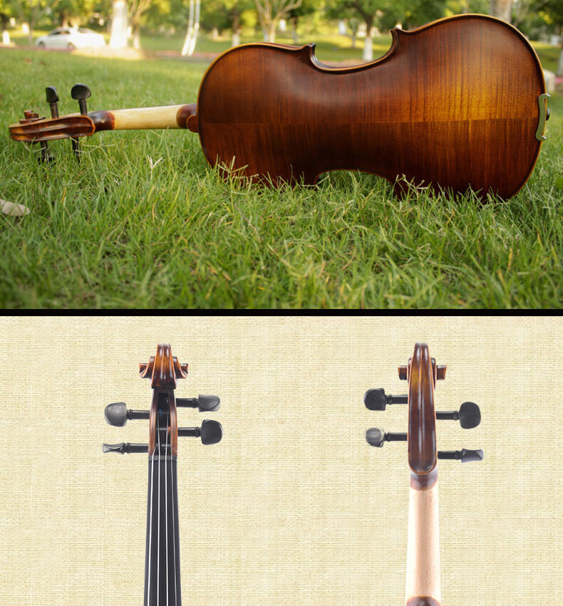 2022新款爱琴海小提琴爱琴海小提琴手工实木虎纹初学者考级成人儿童