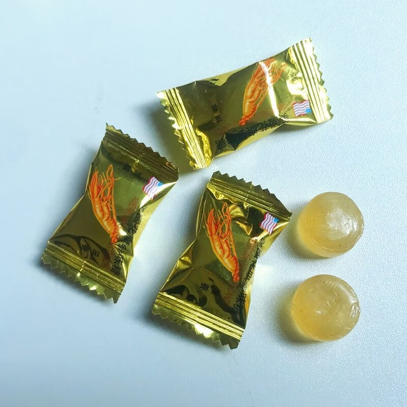 花旗参味糖香港雄鹰牌美国花旗参味糖人参糖滋养喜糖休闲零食270g270g