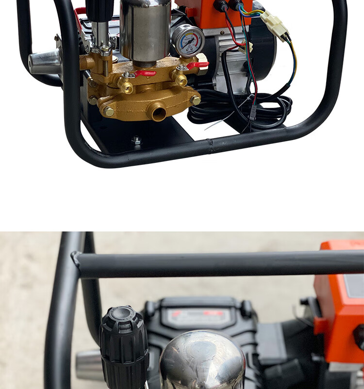 电动打药机三缸220v48v高压农用家用全自动新式电瓶遥控喷药神器 48