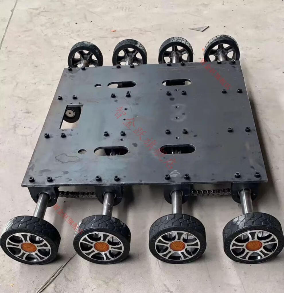 伸缩门电机底座 伸缩门电机底板电动门无轨单轨双轨v轮角铁轮小车双