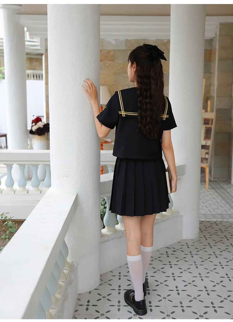jk制服套装女学院风春夏季2022新款不良jk短裙版日系少女水手服小个子