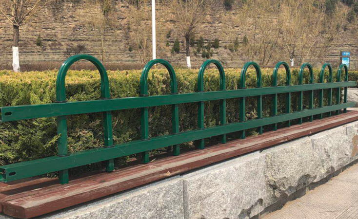 锌钢铁艺护栏围栏镀锌护栏户外草坪栅栏绿化栏杆小区别墅庭院围墙蓝