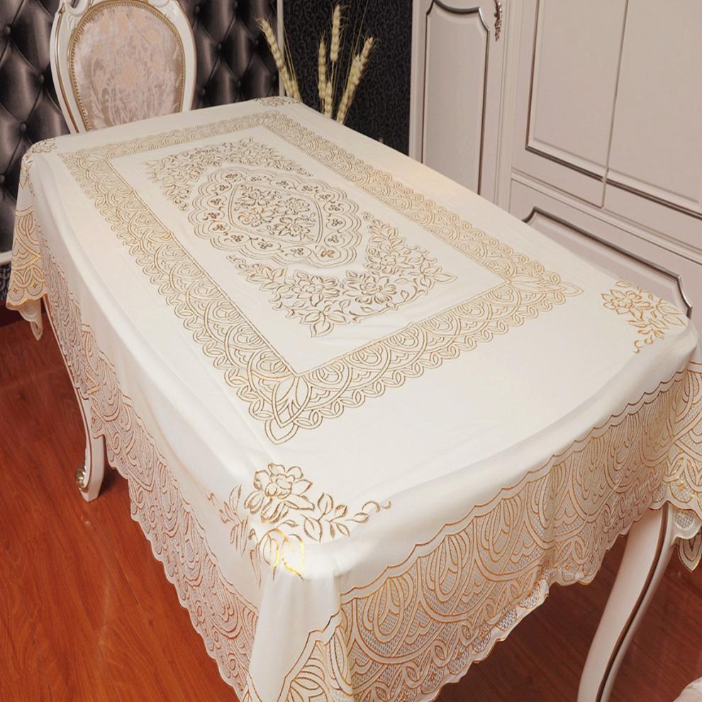欧式田园防水桌布 欧式田园桌布防水免洗塑料布餐桌布pvc台布防油桌垫