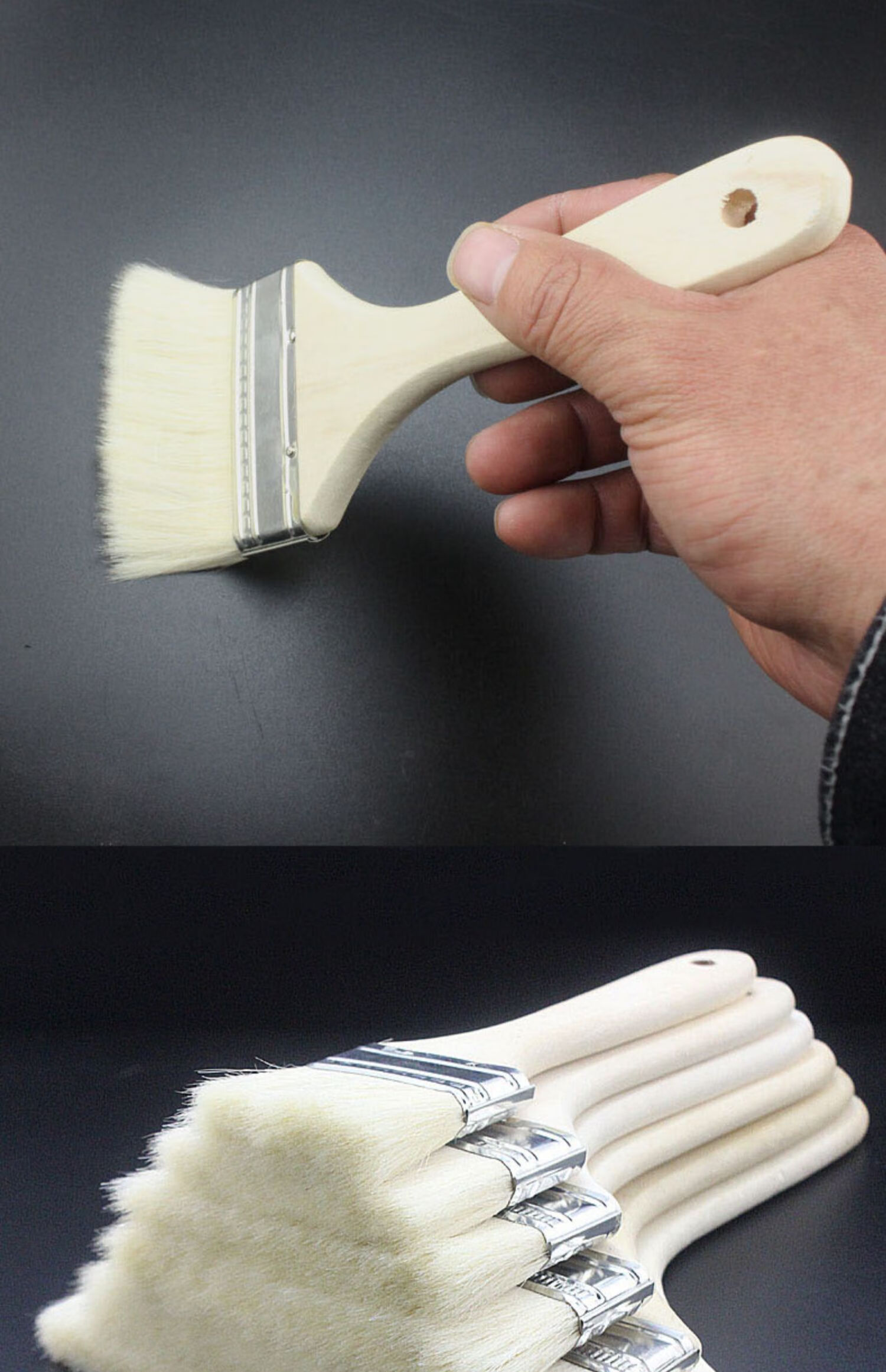 芊阙羊毛刷软毛清洁油漆刷烧烤烘焙刷墙面乳胶漆涂料滚筒刷扫灰小刷子