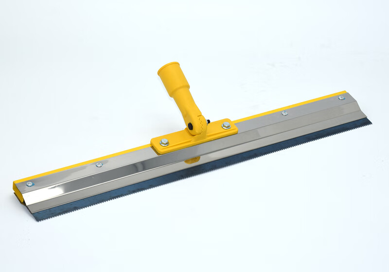 站立式推刀水泥自流平刮板环氧地坪打底板镘刀工具带齿耙子56刀架60