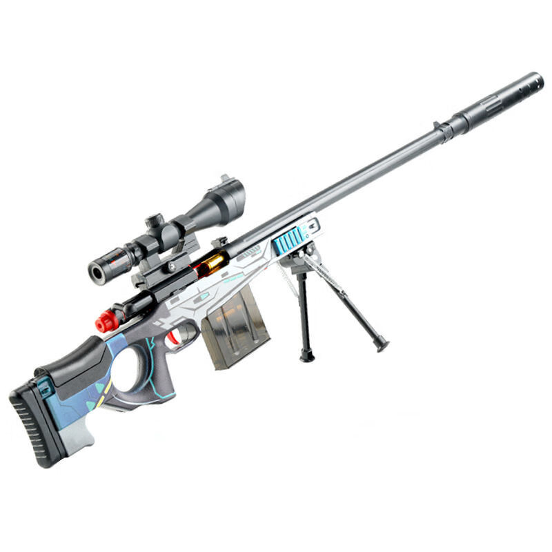 维朵秀awm儿童玩具枪拉栓抛壳软弹枪男孩98k真抢男童狙 awm大号军绿色