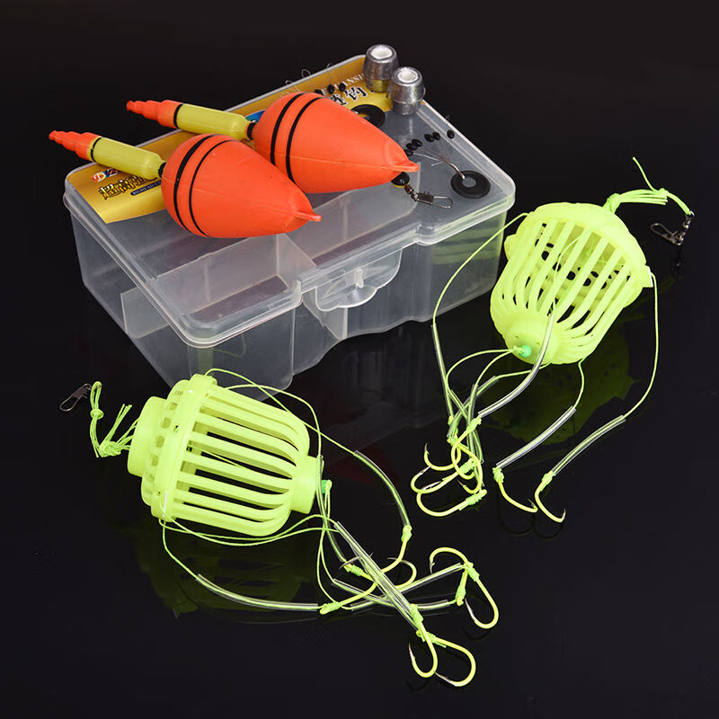 f鲢鳙钓组水怪钩水笼鹰爪水怪单双夜光笼鱼钩钓鱼垂钓用品配件音然单