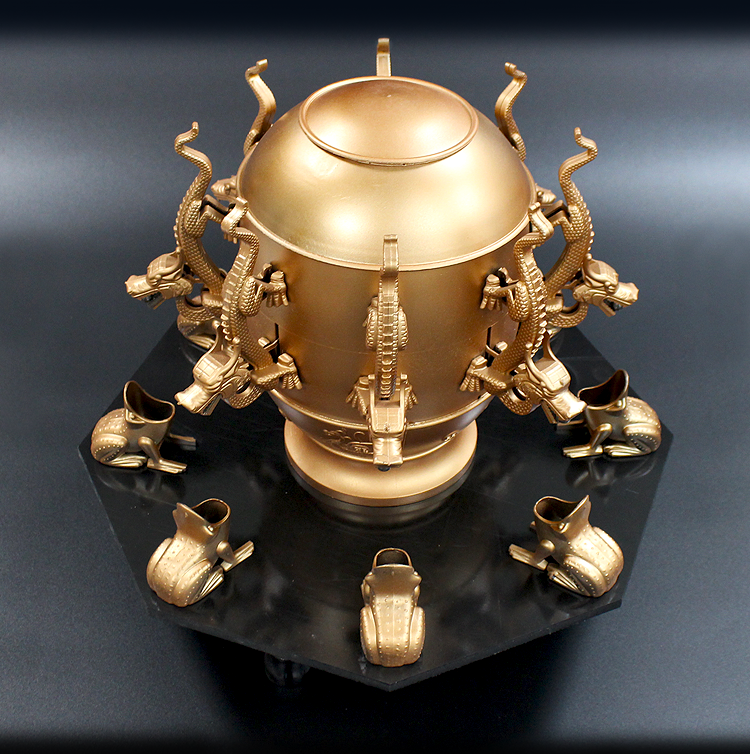 仟佰盾(chiefdon) 地动仪模型地震仪张衡历史地理教学摆件家用测震仪