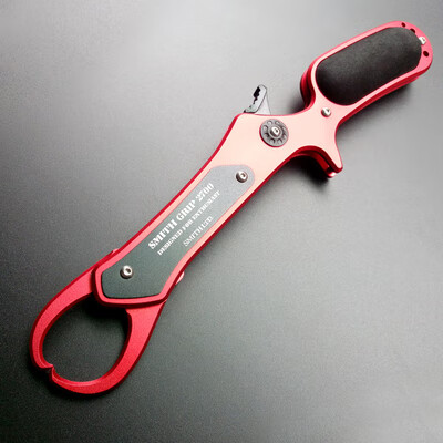 多功能日本史密斯路亚控鱼器控鱼钳鱼锁鱼钳夹鱼取钩钳红色