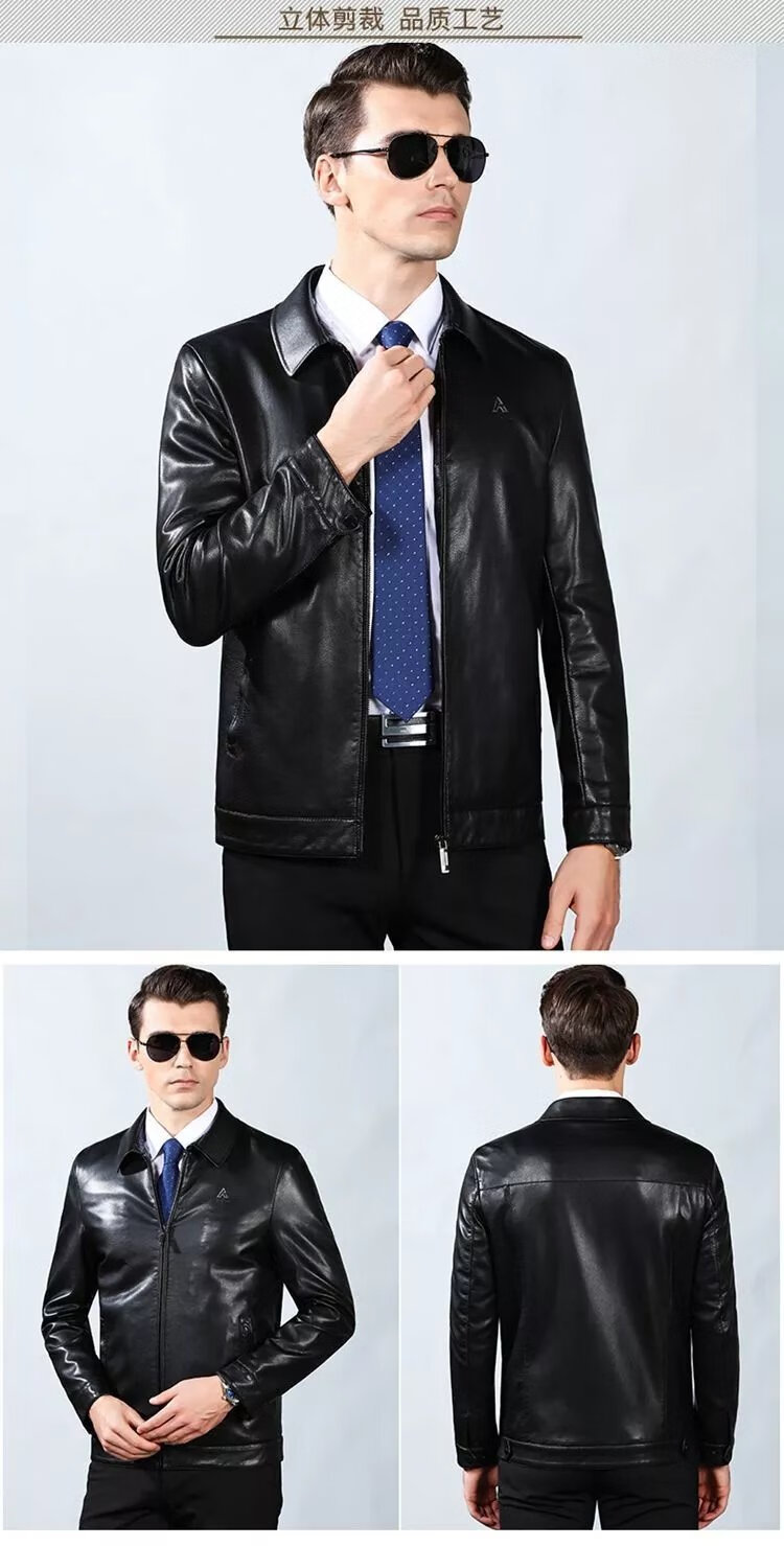 巴比公子(babi boy) 高档新款海宁真皮衣男士真羊皮衣头层皮外套加厚