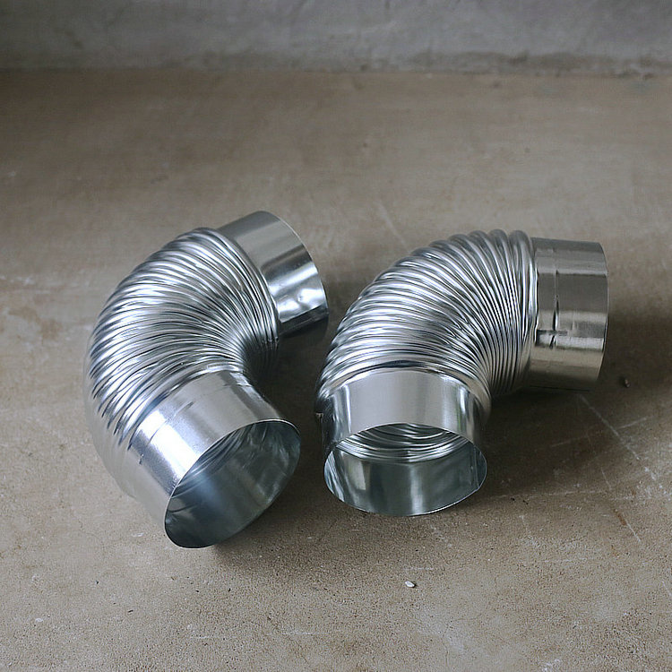 加厚烟筒烟囱家用白铁皮家用取暖炉煤球炉排烟管 加厚烟筒 直径10分