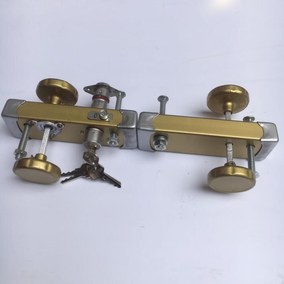 老式大门木门铁门双扇门防盗锁庭院门复古穿杆防盗锁农村大门锁b型