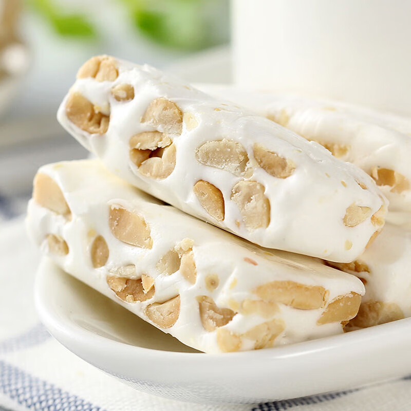 福派园牛轧糖500g牛扎糖手工自制花生奶糖零食年货酥喜糖散装500g2包