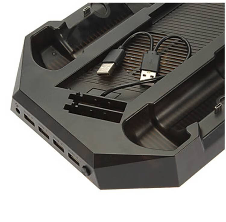 宝文ps4手柄 座充 ps4 slim底座风扇 ps4pro散热器底座支架手柄充电器