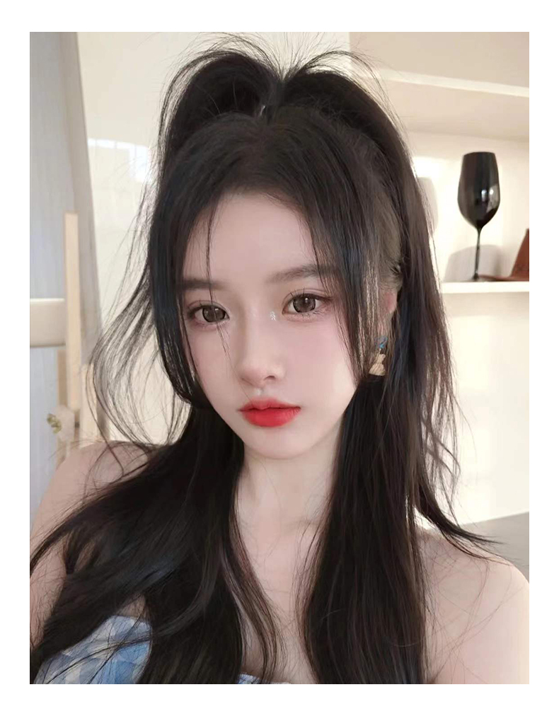 zurcca发际线假发贴女真发前额自然无痕隐形增发空气刘海鬓角补发假