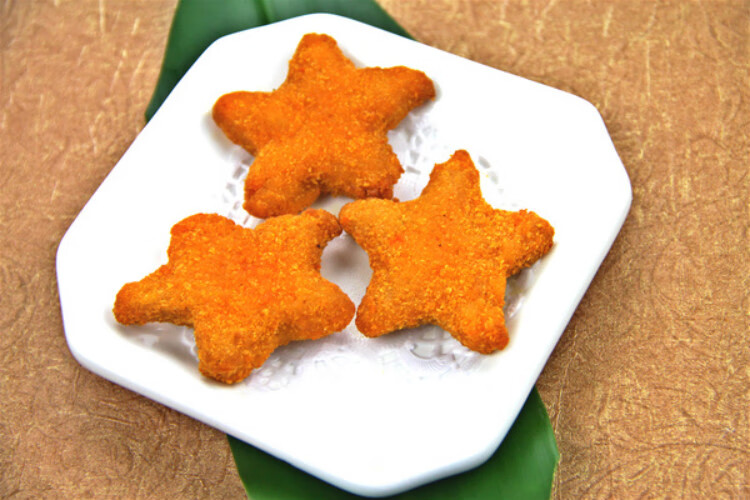 星星鸡块1kg新款鸡块五星原味鸡块半成品油炸小吃外形美观口感细腻