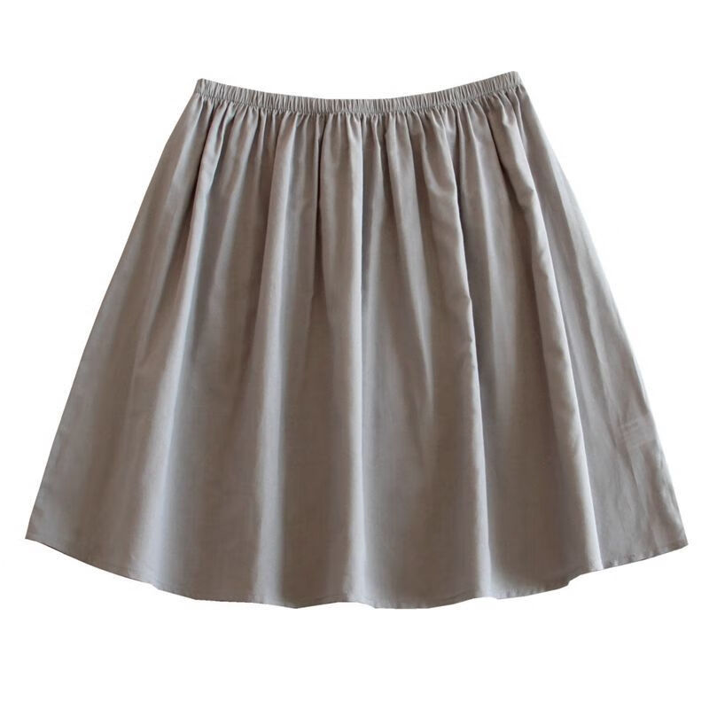 内衬裙棉防透半身裙防走光内衬打底裙安全裙汉服衬裙内搭灰色50cm50cm