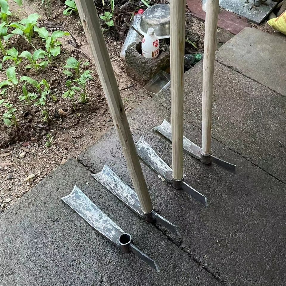 挖笋专用锄头挖冬笋锄头挖笋两用锄弹簧钢板手工锻打锄头mlhj弹簧钢板