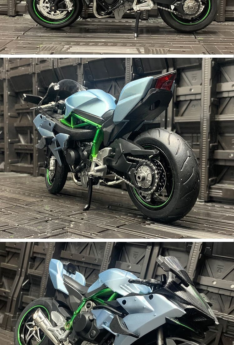 春风250sr模型 川崎h2r杜卡迪宝马铃木合金摩托车声光儿童玩具礼品