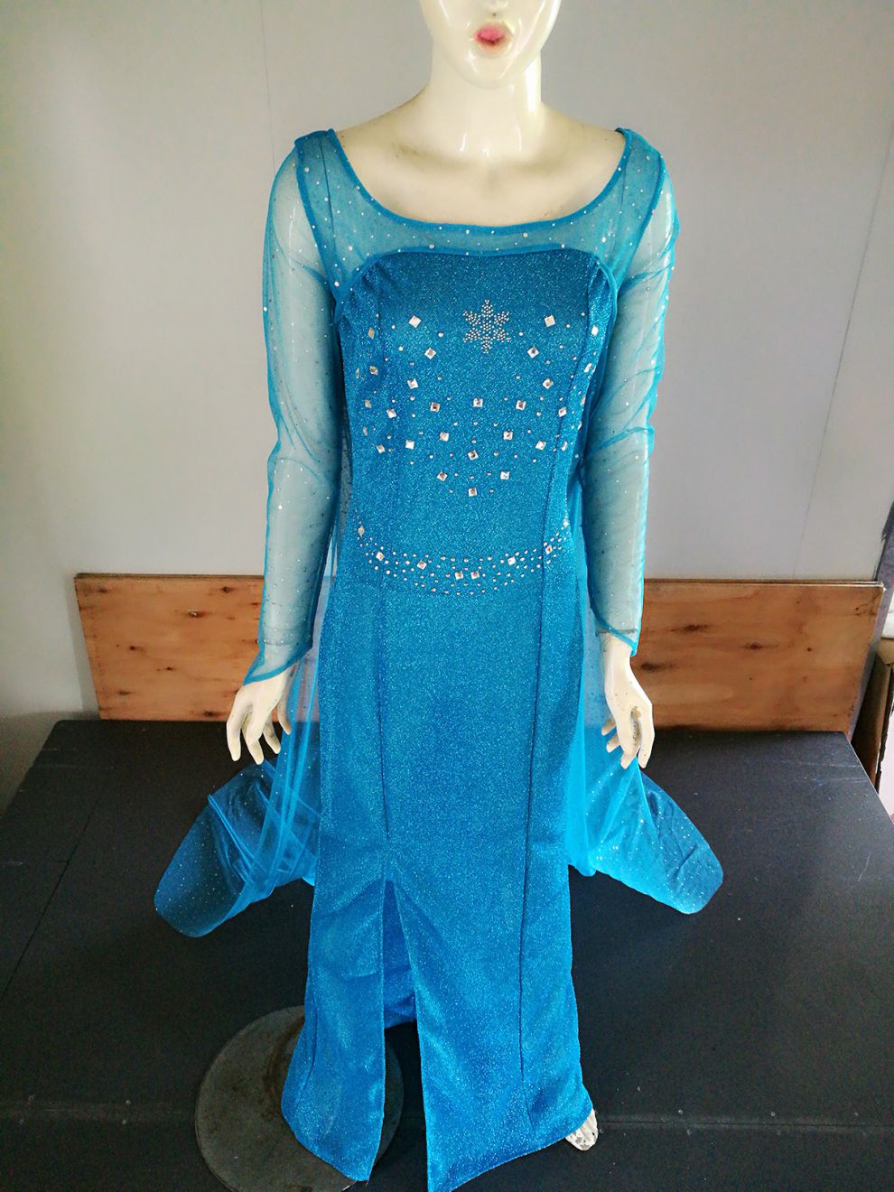 服装 万圣节服装 冰雪奇缘公主裙 frozen 艾莎安娜elsa成人cos演出服