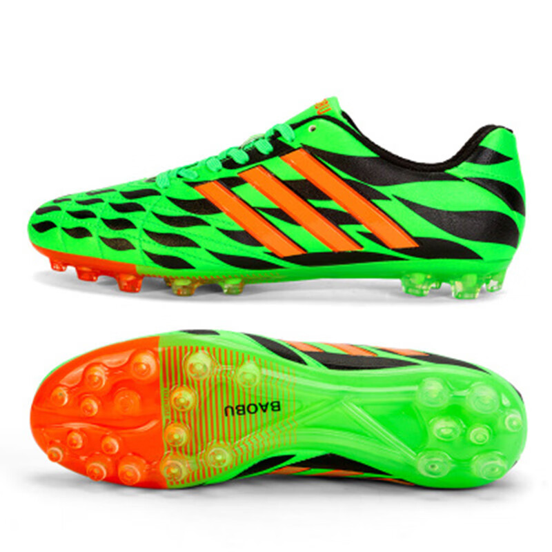 跨境外单足球鞋 男低帮青少年中小学生比赛训练鞋ag长钉碎钉 8003长钉