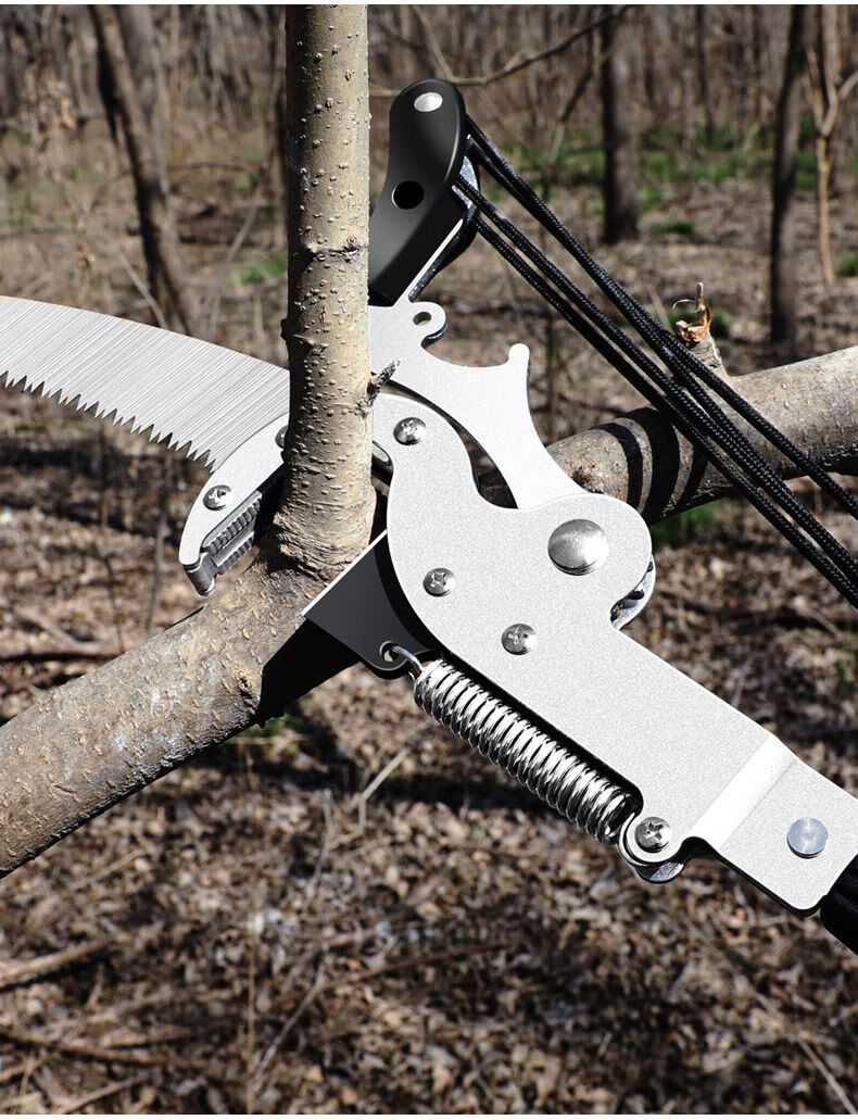 高枝剪园林粗枝果树高空剪枝剪伸缩树枝剪刀加长把省力修剪树枝锯红