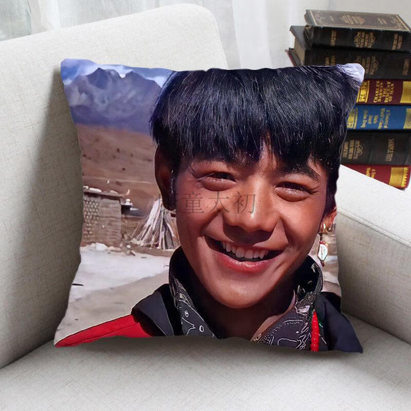 赛马王子丁真周边抱枕来图定制甜野男孩礼物女生宿舍床靠枕玩偶1235