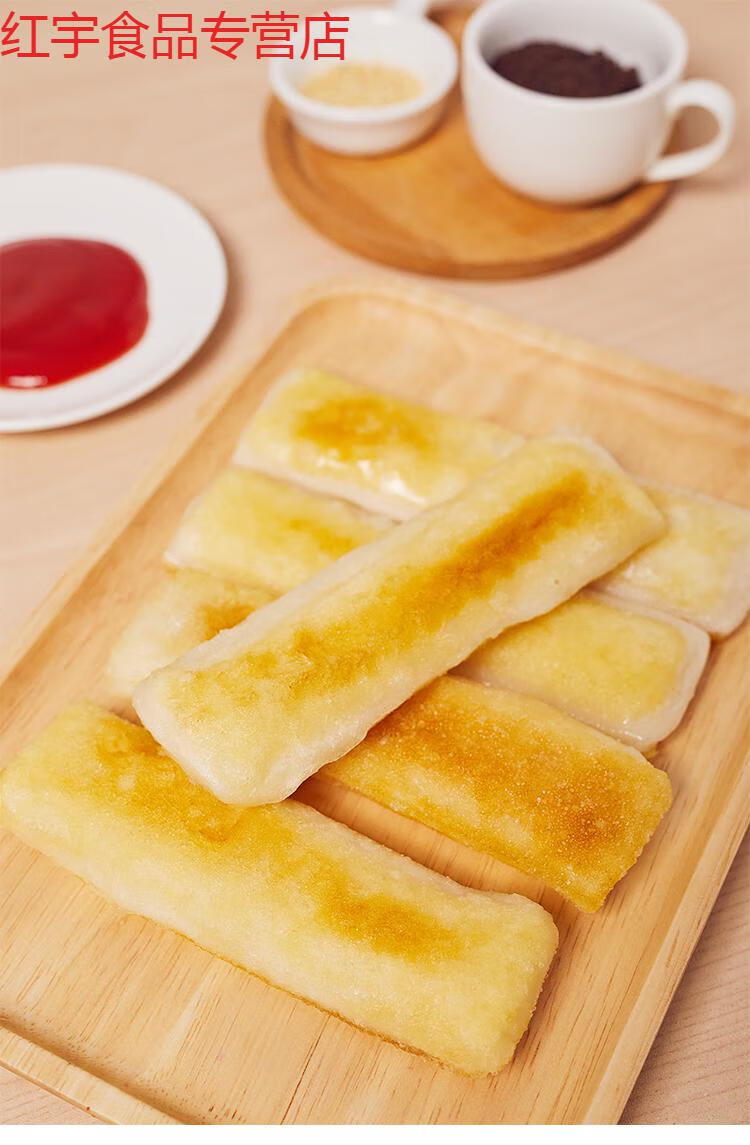 网红脆皮年糕小吃韩式酱煎烧烤商用宁波水磨年糕油炸年糕条 脆皮年糕