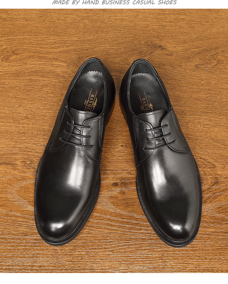 英伦风复古正装皮鞋新郎鞋棕色韩版西装商务皮鞋休闲德比catmaoaj