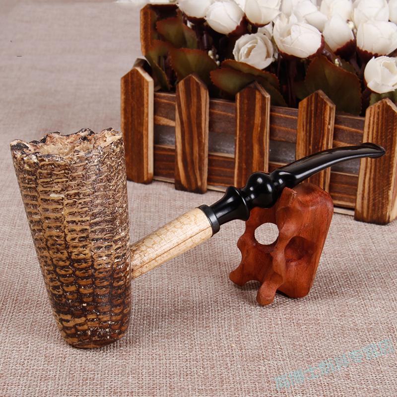 米魁美国密苏里玉米芯烟斗乡绅荣耀传奇直弯大小号定制马克吐温直