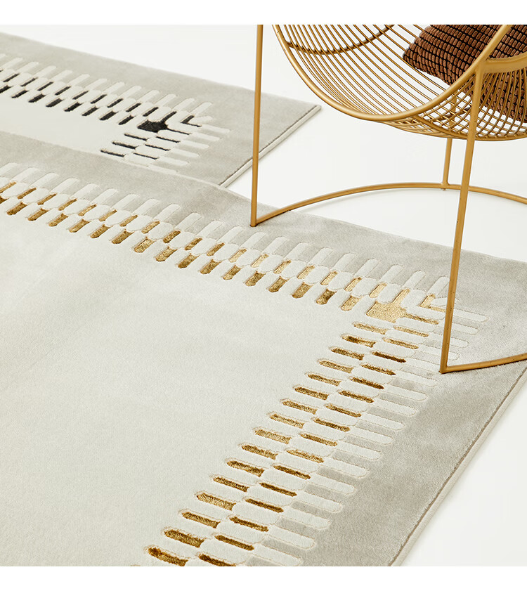 意大利地毯essonio意大利北欧轻奢灰色客厅现代简约卧室床边地毯grs02