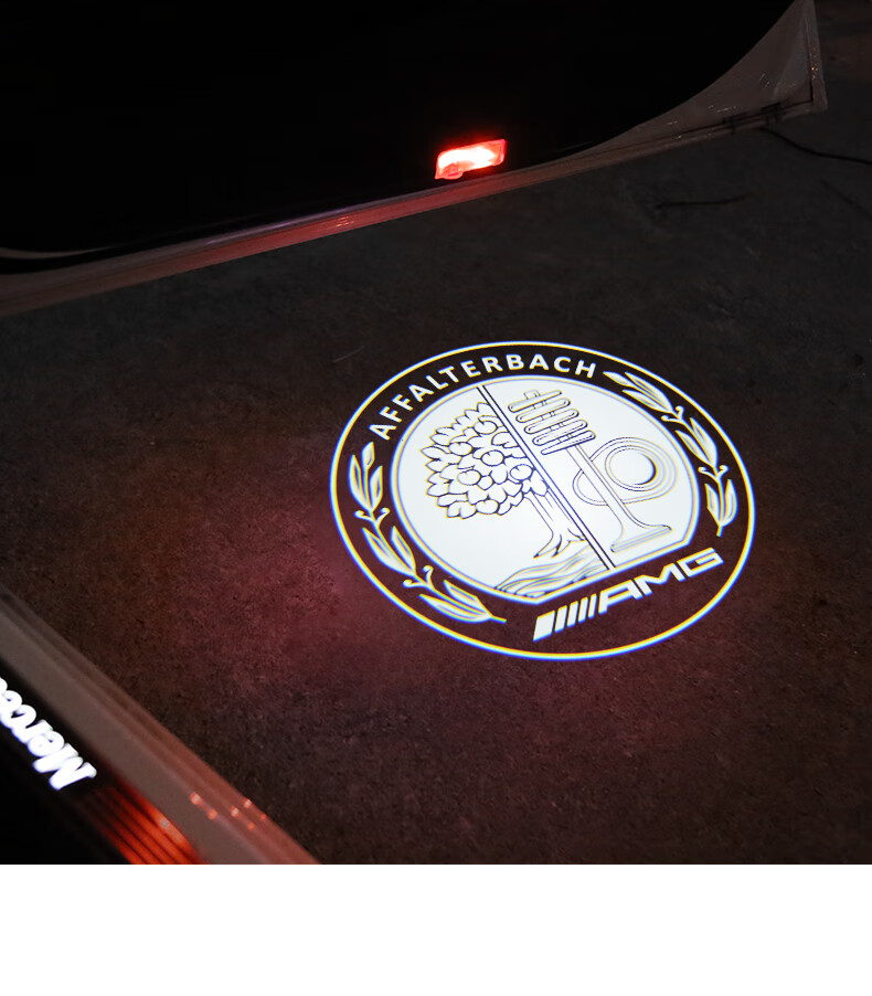 适用奔驰迎宾灯原厂22款全新c级c200lc260l改装车门镭射灯氛围投影灯