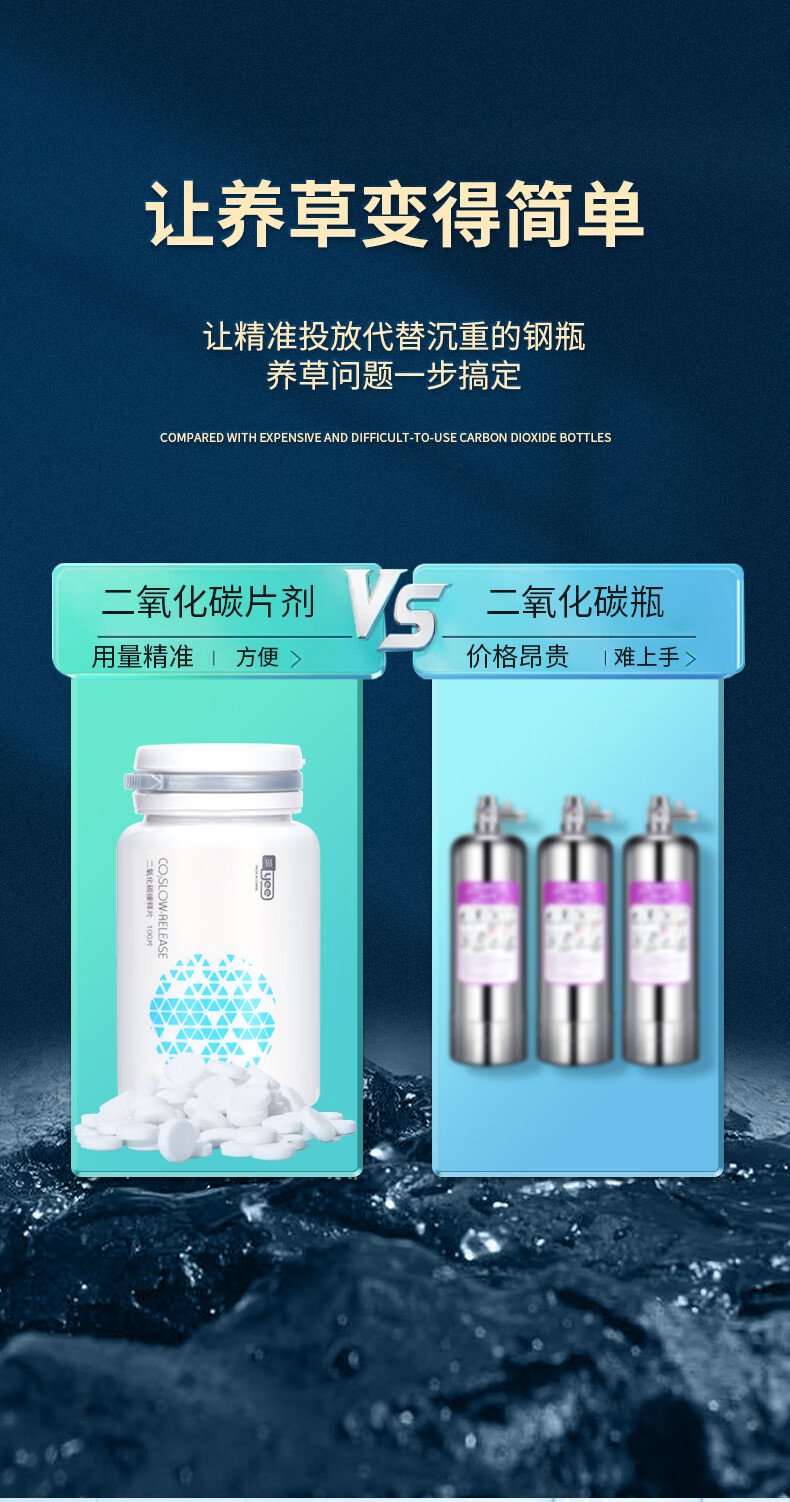 2022新款二氧化氯泡腾片净甲醛 二氧化碳泡腾片【鱼缸专用】co2缓释片