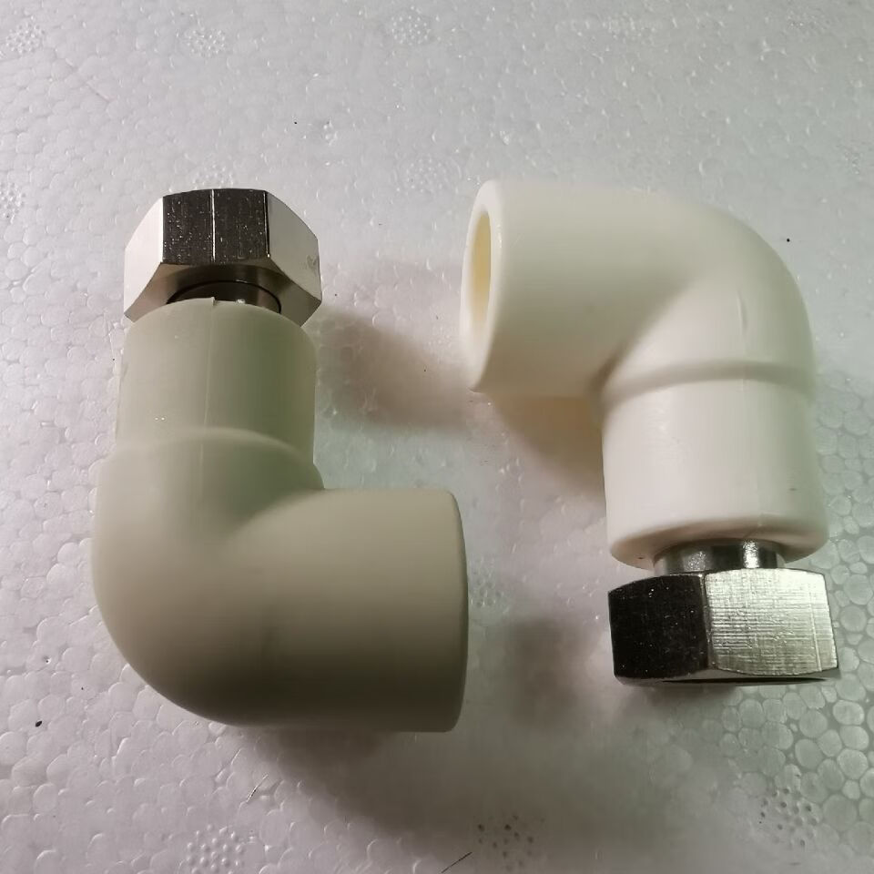 金潮热水器配件山东售后指定4分ppr热水器活接弯头铜活弯接头金乳白弯