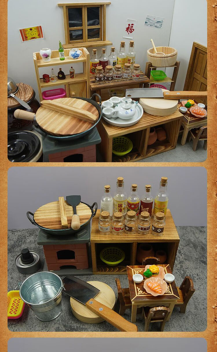 真正可以做饭的迷你小厨房真煮套装厨房全套玩具儿童食玩女孩可微型小