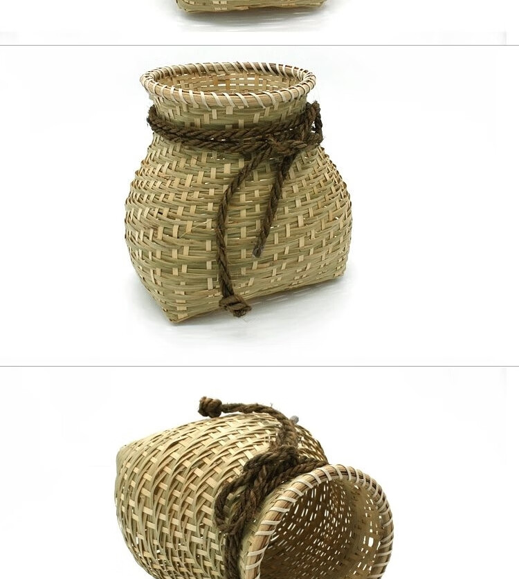 背篓民族风 竹编鱼篓背篓四川背小孩的云南藤民族风娃娃玩具舞蹈道具