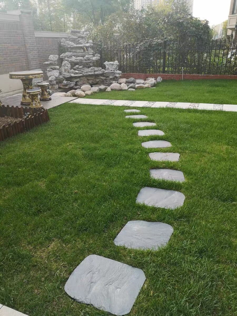 透水砖庭院地砖青石板踏步花园草坪垫脚园林汀步天然庭院地砖户外脚踏