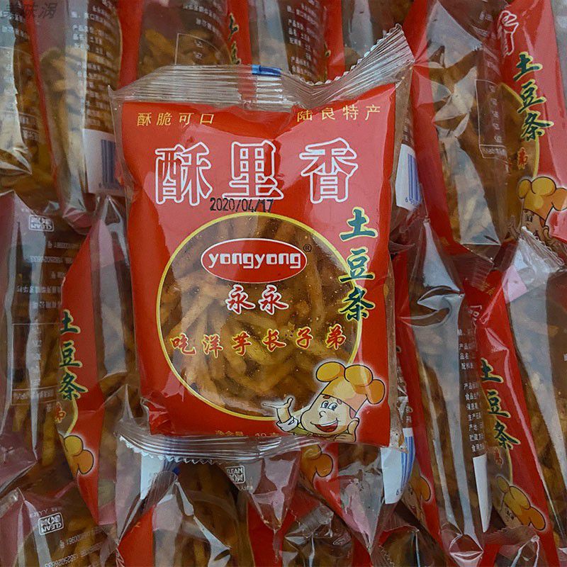 云南特产曲靖陆良麻辣洋芋丝土豆片酥里香土豆丝薯条贵州散装零食麻辣