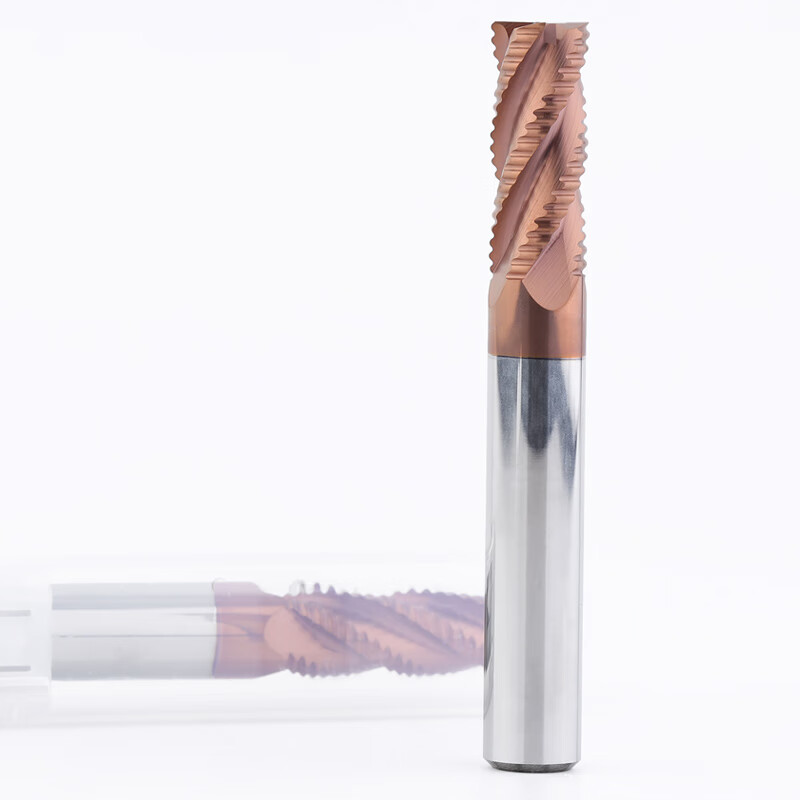 55度钨钢立铣刀4刃玉米波纹铣刀波刃粗铣刀硬质合金涂层刀具 10*40*