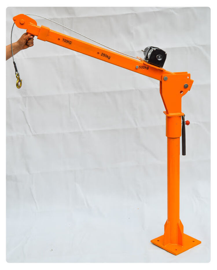 车载吊机随车吊车用电瓶小型起重机220v家用电动葫芦提升机 24v1吨