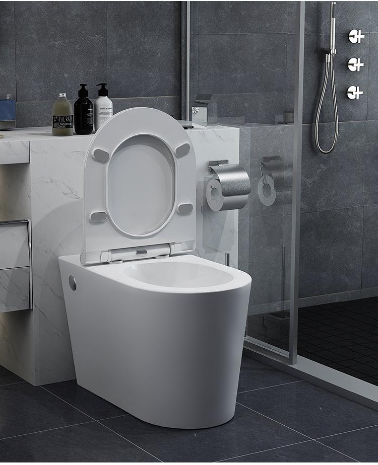 佑恩卫浴抽水马桶无水箱小户型普通非智能家用直冲虹吸式坐便器手触单