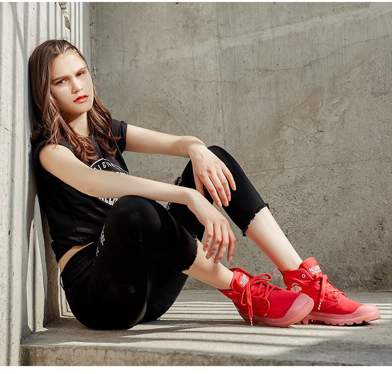 palladium帕拉丁女鞋鞋子女高帮帆布鞋休闲鞋马丁靴工装鞋运动鞋增高