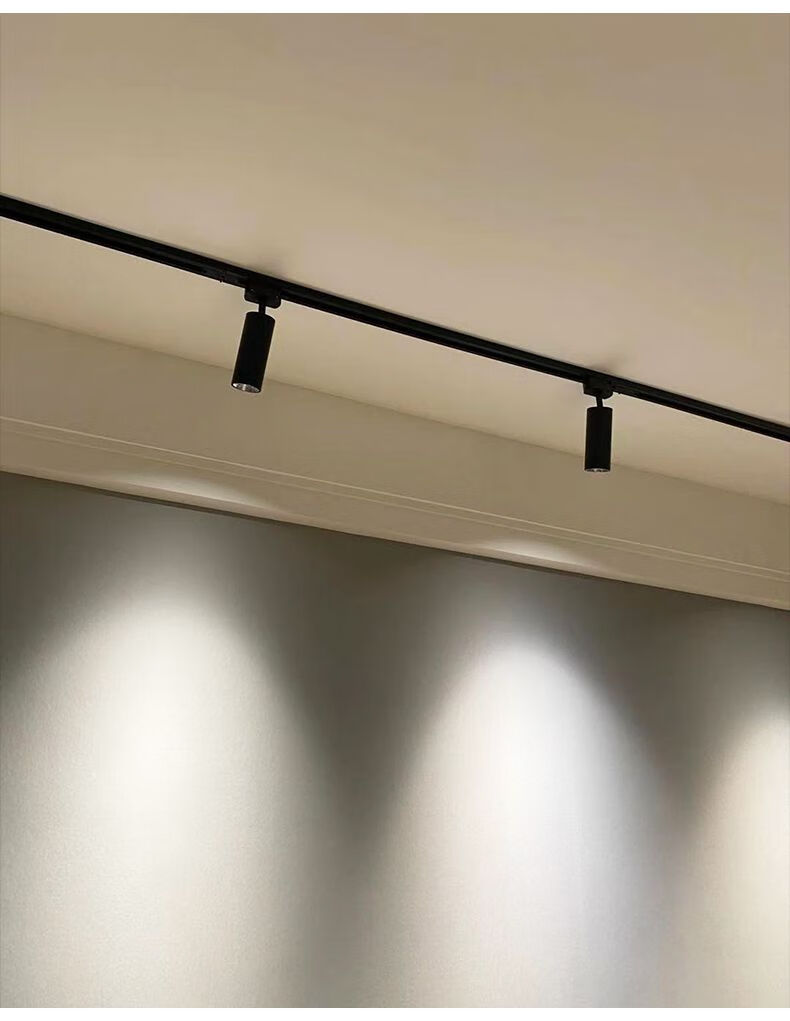 欧普侍灯led轨道射灯7w客厅背景墙灯黑光防眩目高显色服装店cob明装