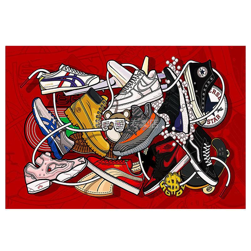 天津地毯客厅卧室snkrs无鞋不谈地毯ikea联名gotem草地snkrstalk地毯