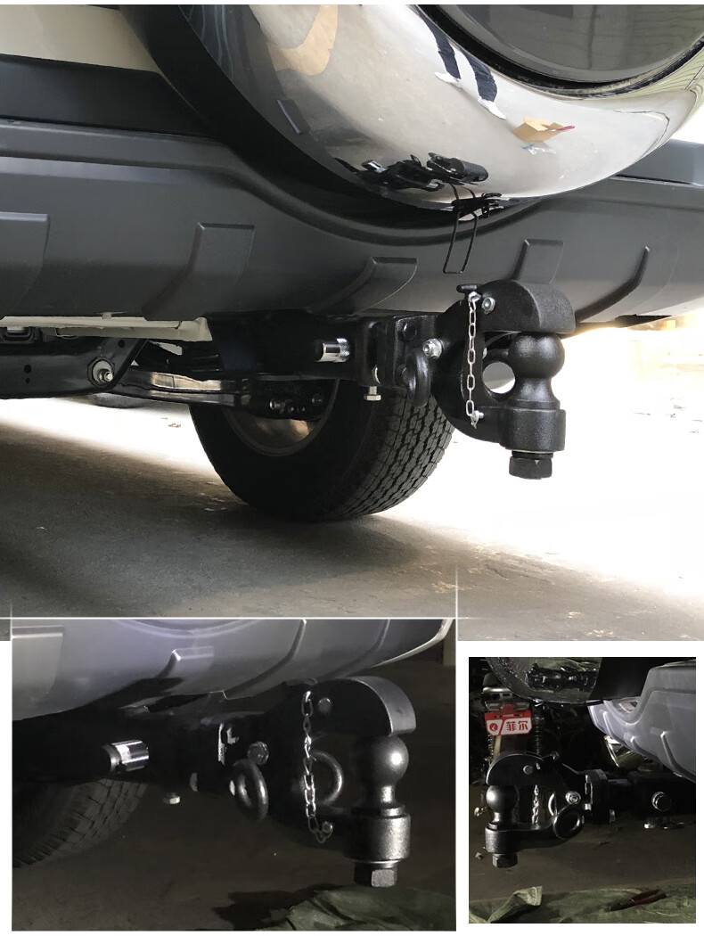 皮卡专用拖车钩适用于江淮悍途帅铃t6t8pro改装拖车杠后挂牵引钩拖车