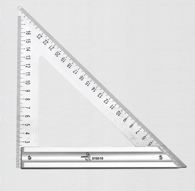 匠华钢角尺直角尺双刻度角尺90度尺拐尺l型木工尺宽座方直尺组合 组合