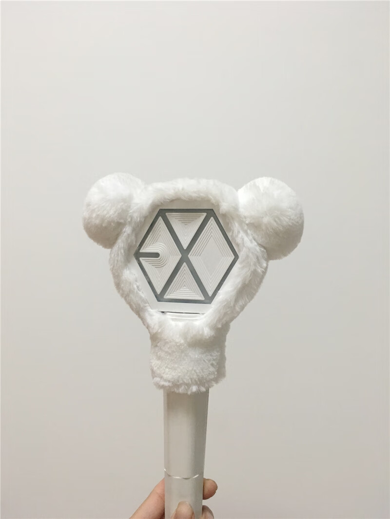exo应援棒 韩国exo爱丽棒灯套应援灯保护套子毛绒玩偶吴世勋伯贤二代